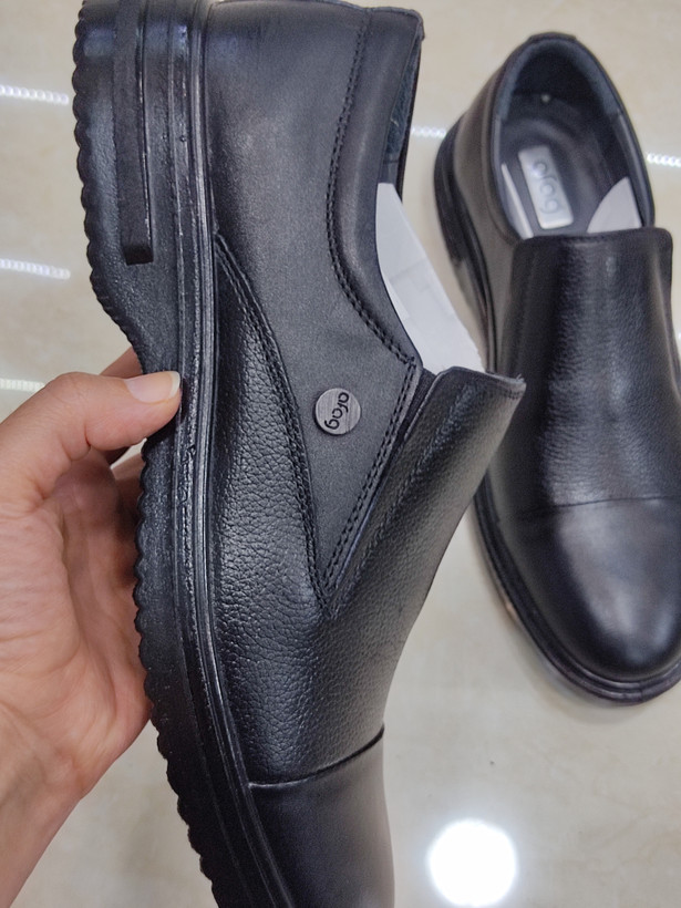 کفش طبی مردانه چرم طبیعی مدل 4013 از برند آفاق سایز بندی 40الی45